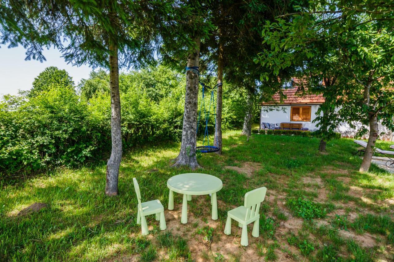 Plaški Beautiful Cottage With Heated Pool For 22 Ppl מראה חיצוני תמונה